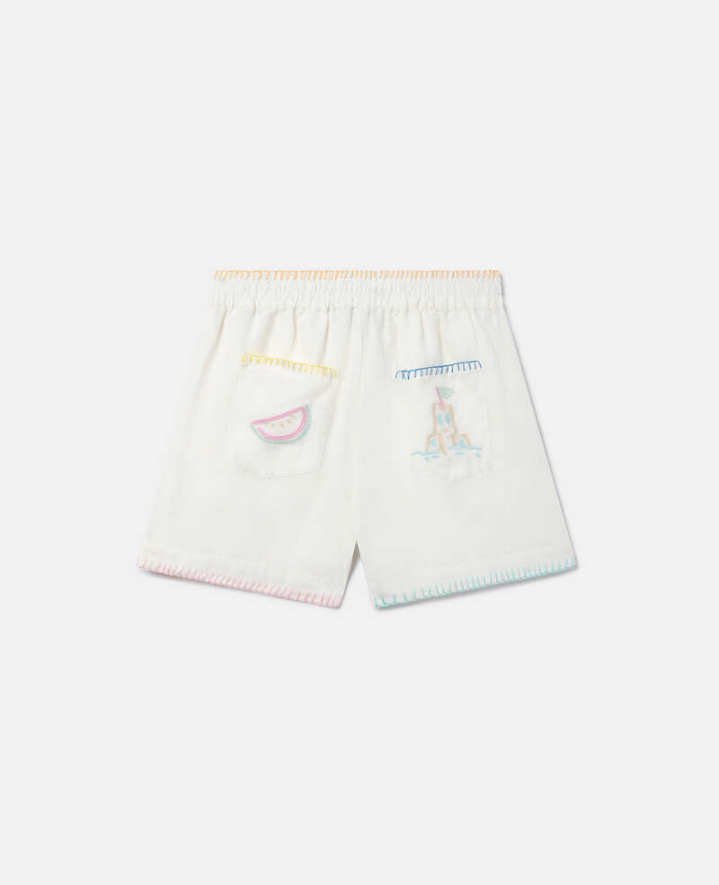 SHORTS WITH EMBROIDERY