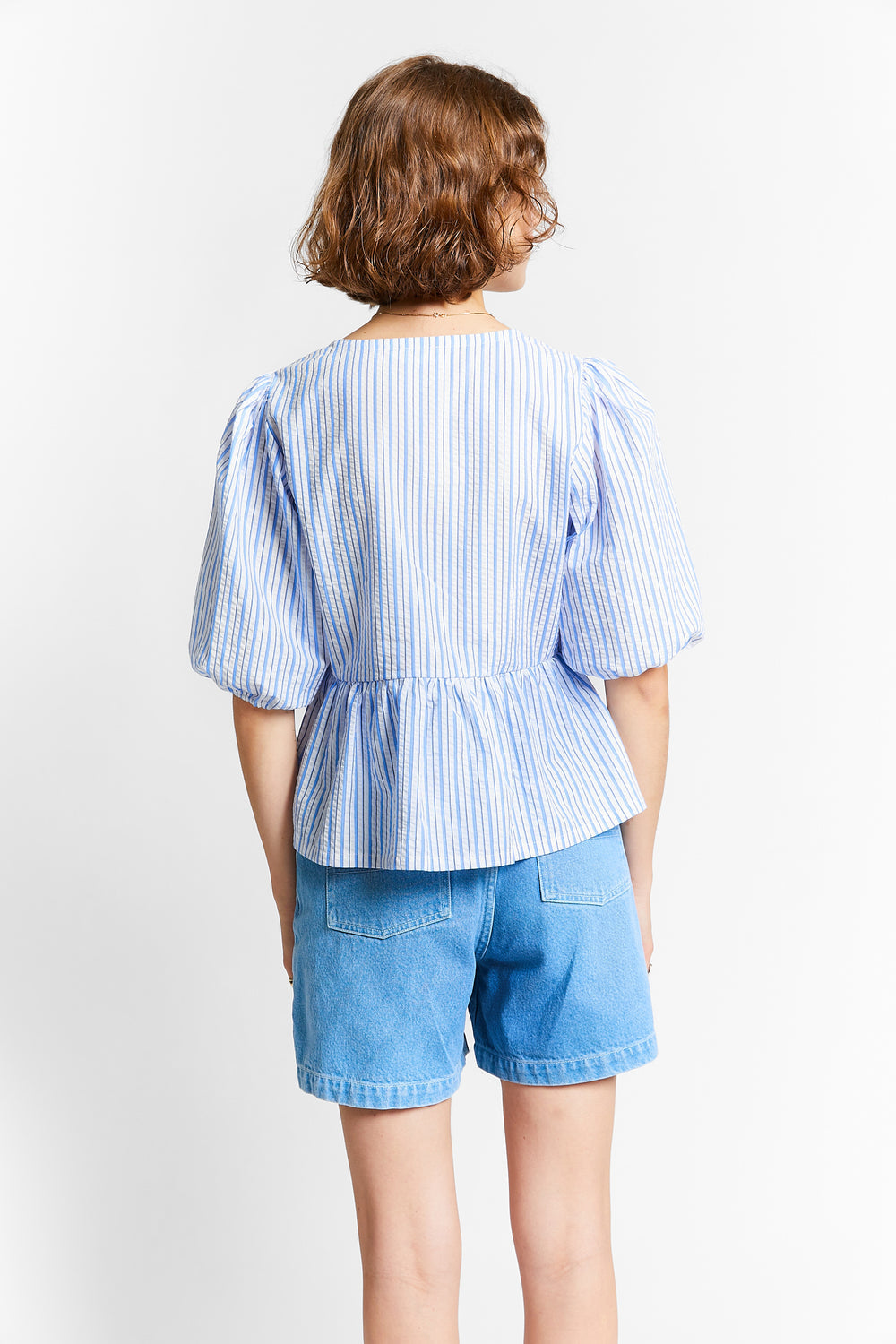 SHORT SLEEVED COTTON TOP