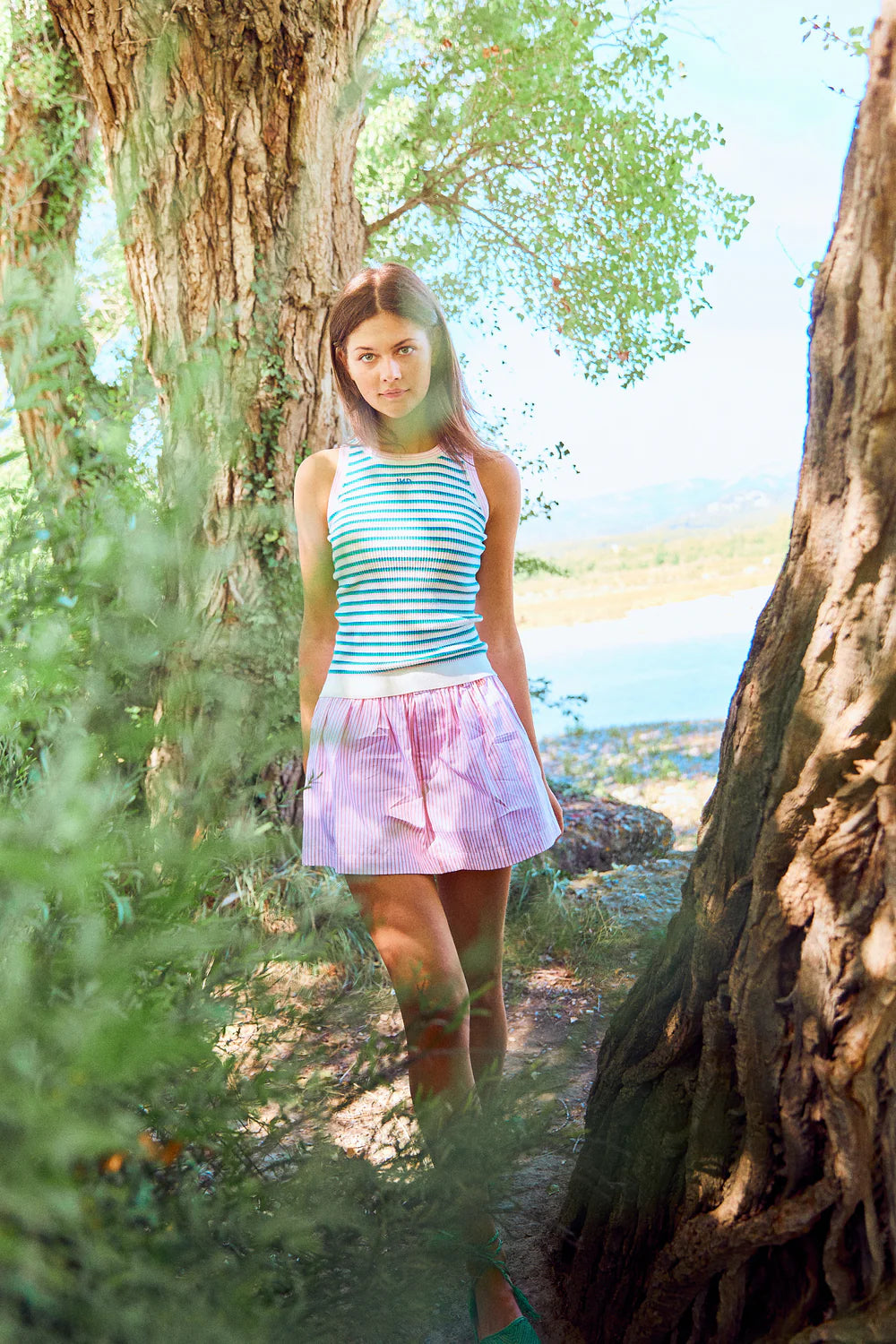 KNITTED TANK TOP WITH STRIPES
