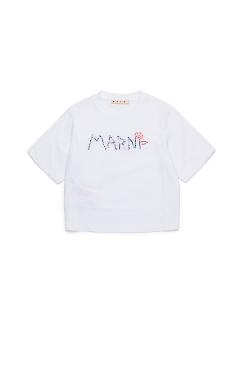 T-SHIRT WITH STITCH LOGO