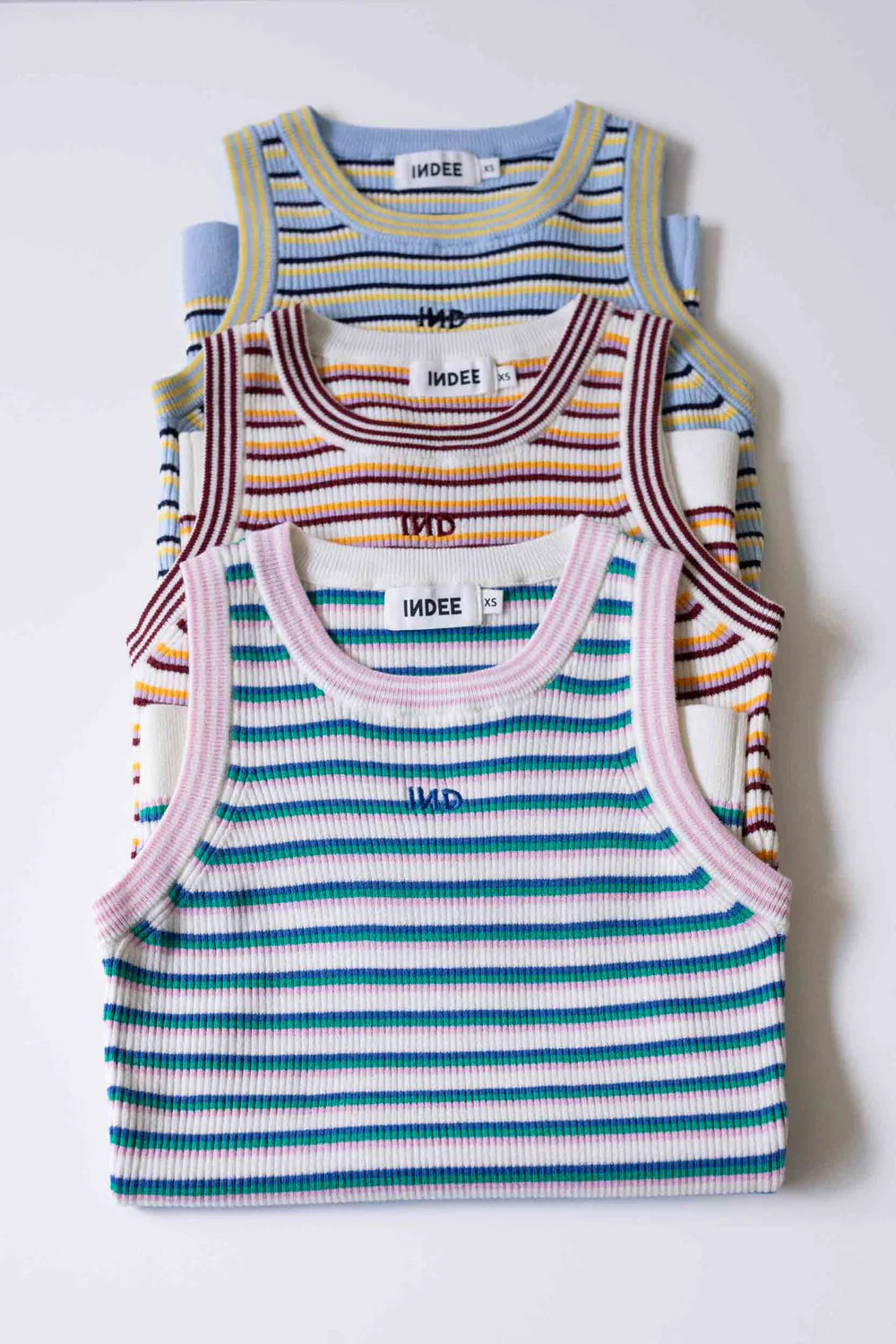 KNITTED TANK TOP WITH STRIPES