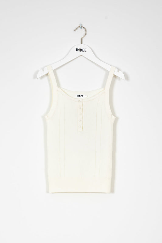 KNITTED STRAP TOP