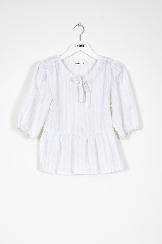 SHORT SLEEVED COTTON TOP