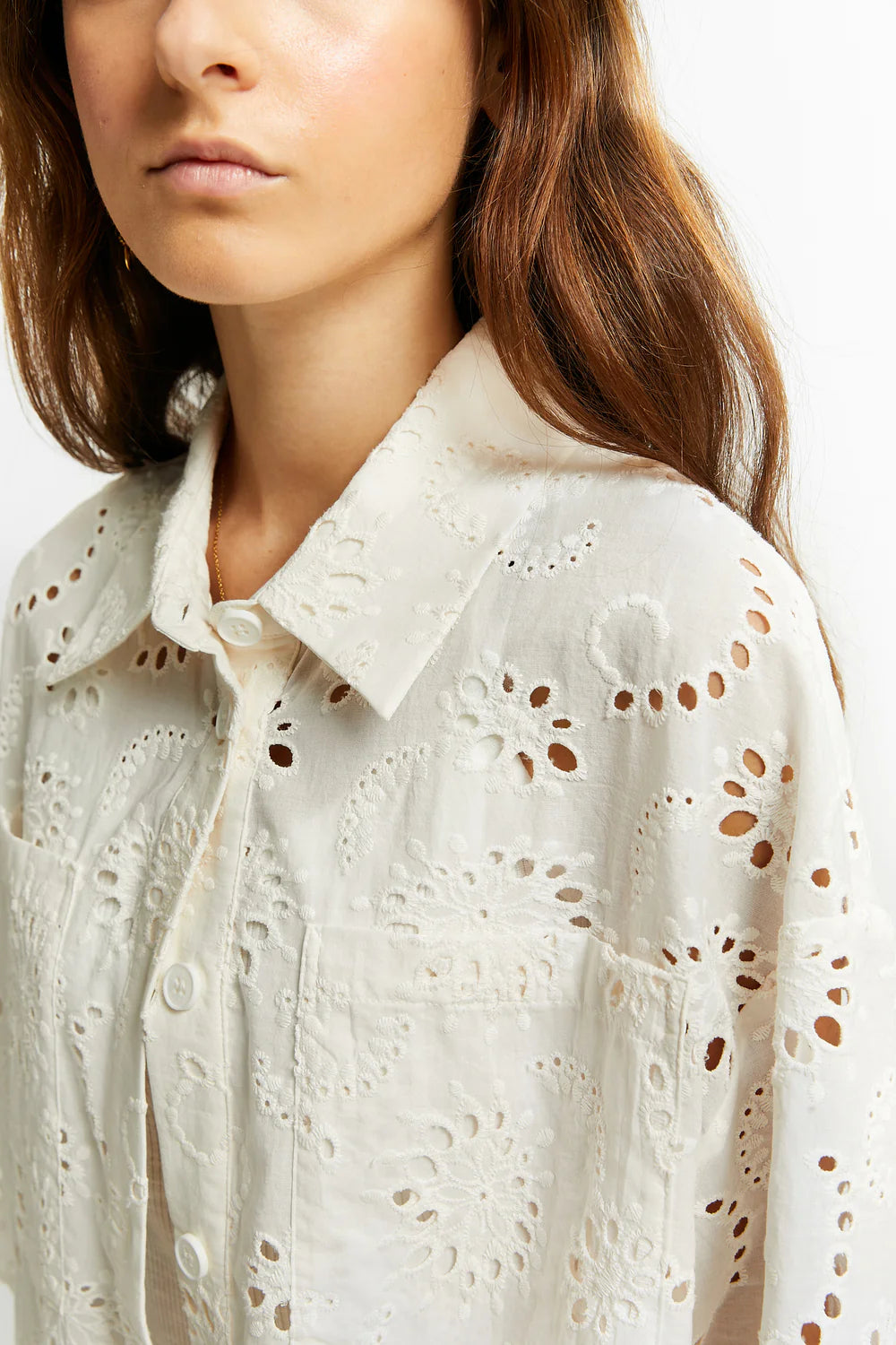 ENGLISH EMBROIDERY SHIRT