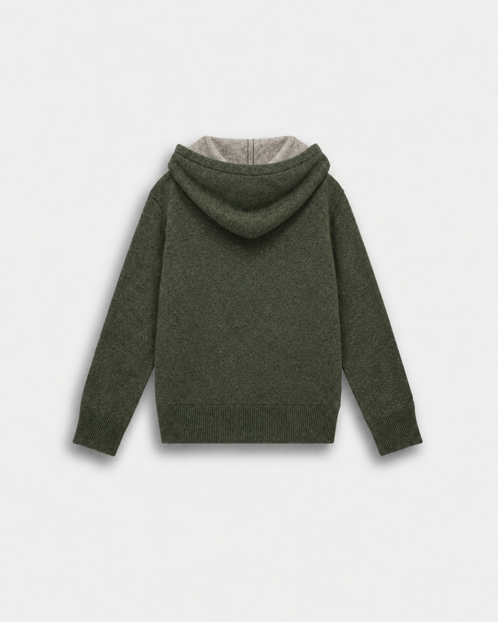KNITTED CASHMERE BOY HOODIE