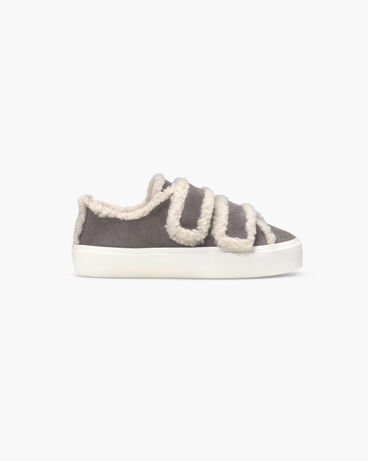 SHEARLING LOW VELCRO SNEAKER