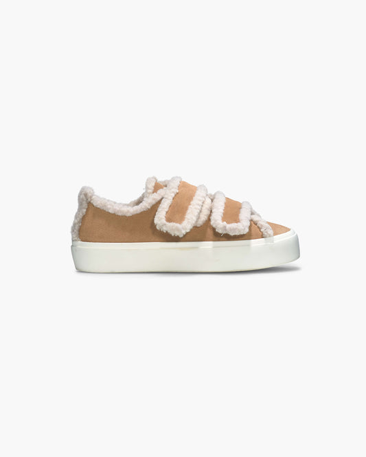 SHEARLING LOW VELCRO SNEAKER
