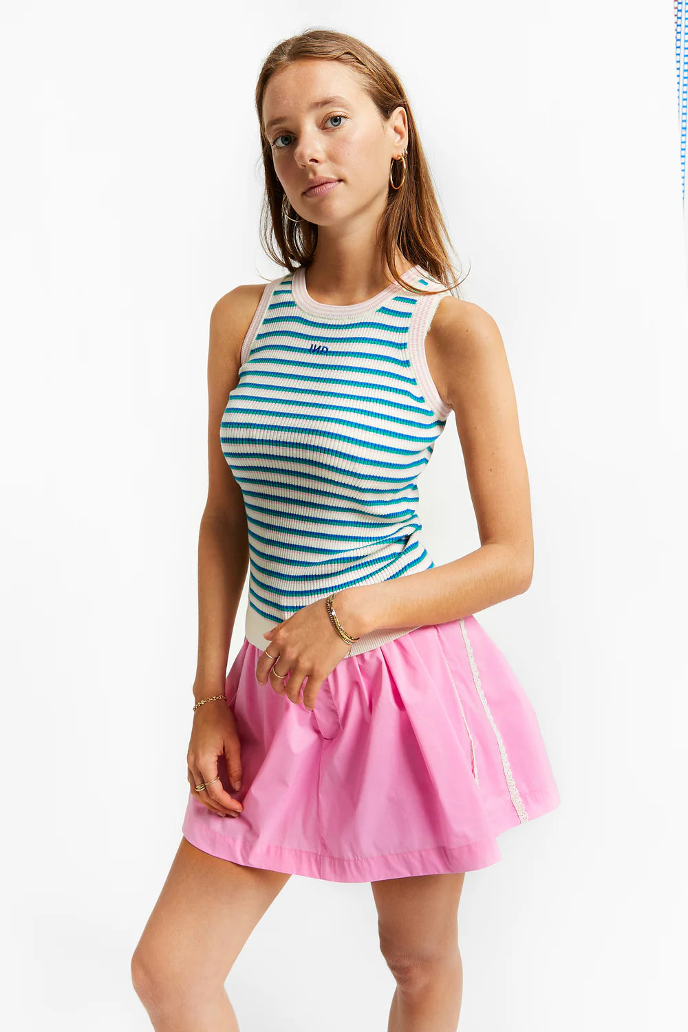 KNITTED TANK TOP WITH STRIPES