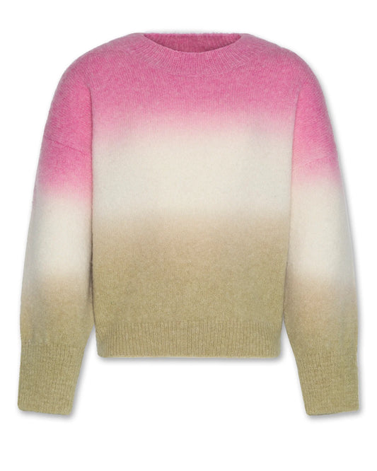 BRAND C-NECK DIP DYE