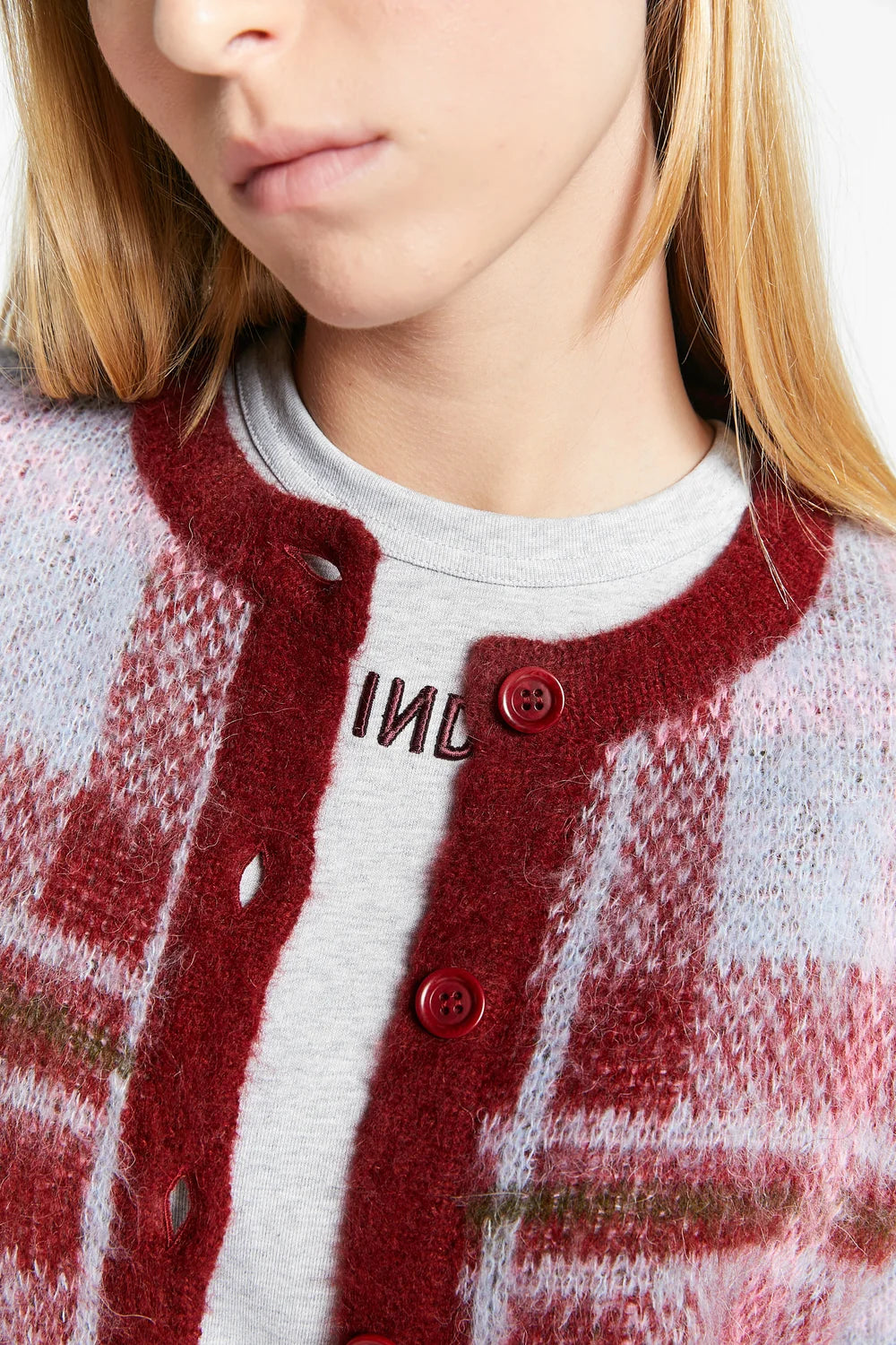 CHECKS PATTERN CARDIGAN
