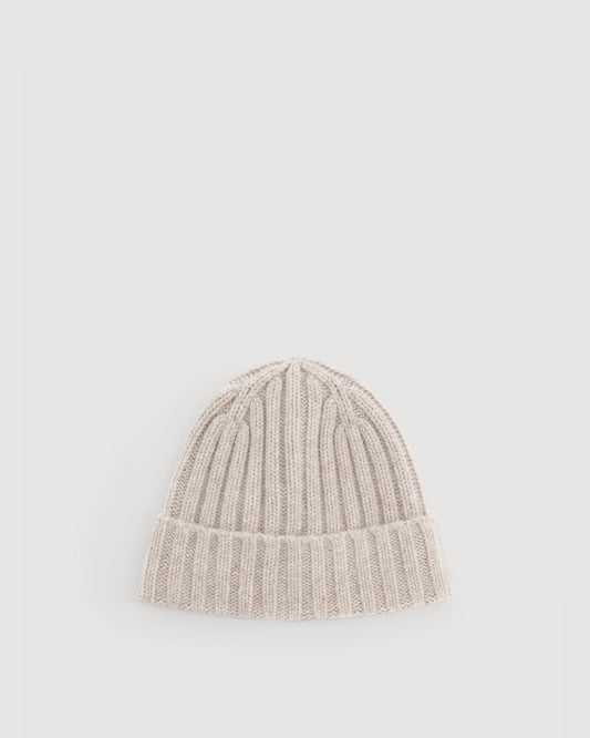 KNITTED CASHMERE BEANIE