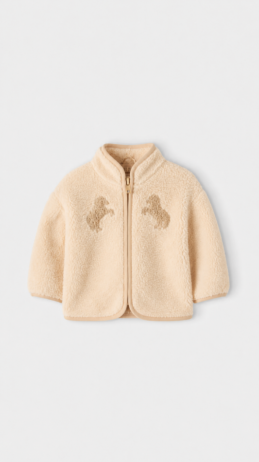 FLEECE JACKET WITH HORSE