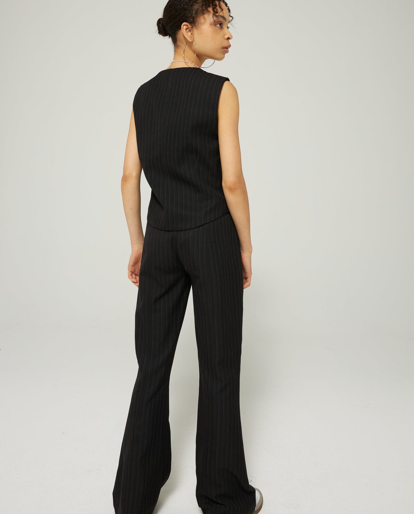 MID WAIST FLARE TROUSERS