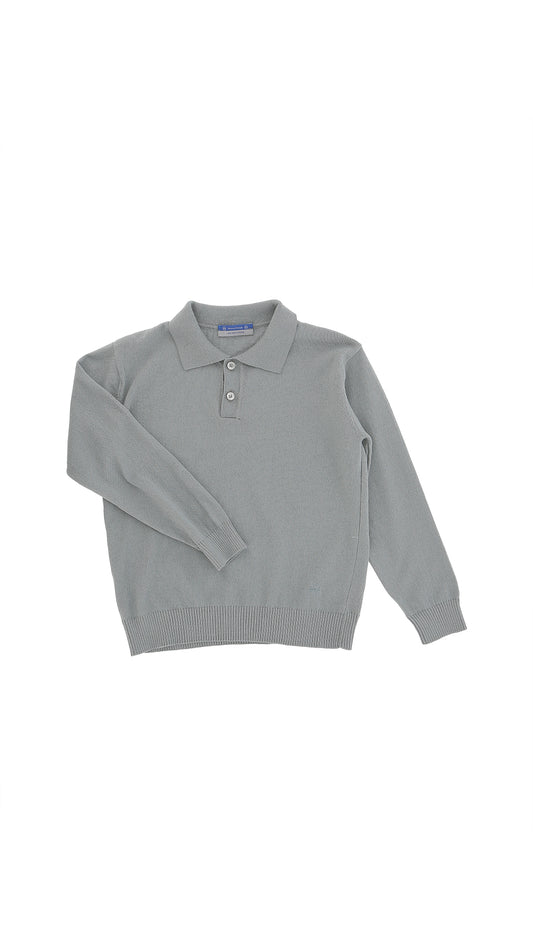 KNITTED POLO SWEATER