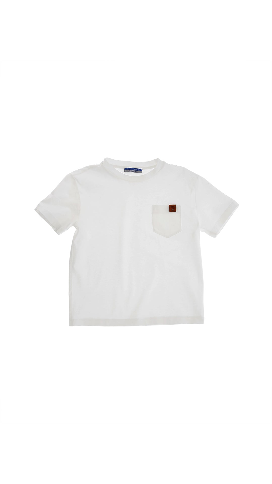 T-SHIRT WITH LEATHER PATCH