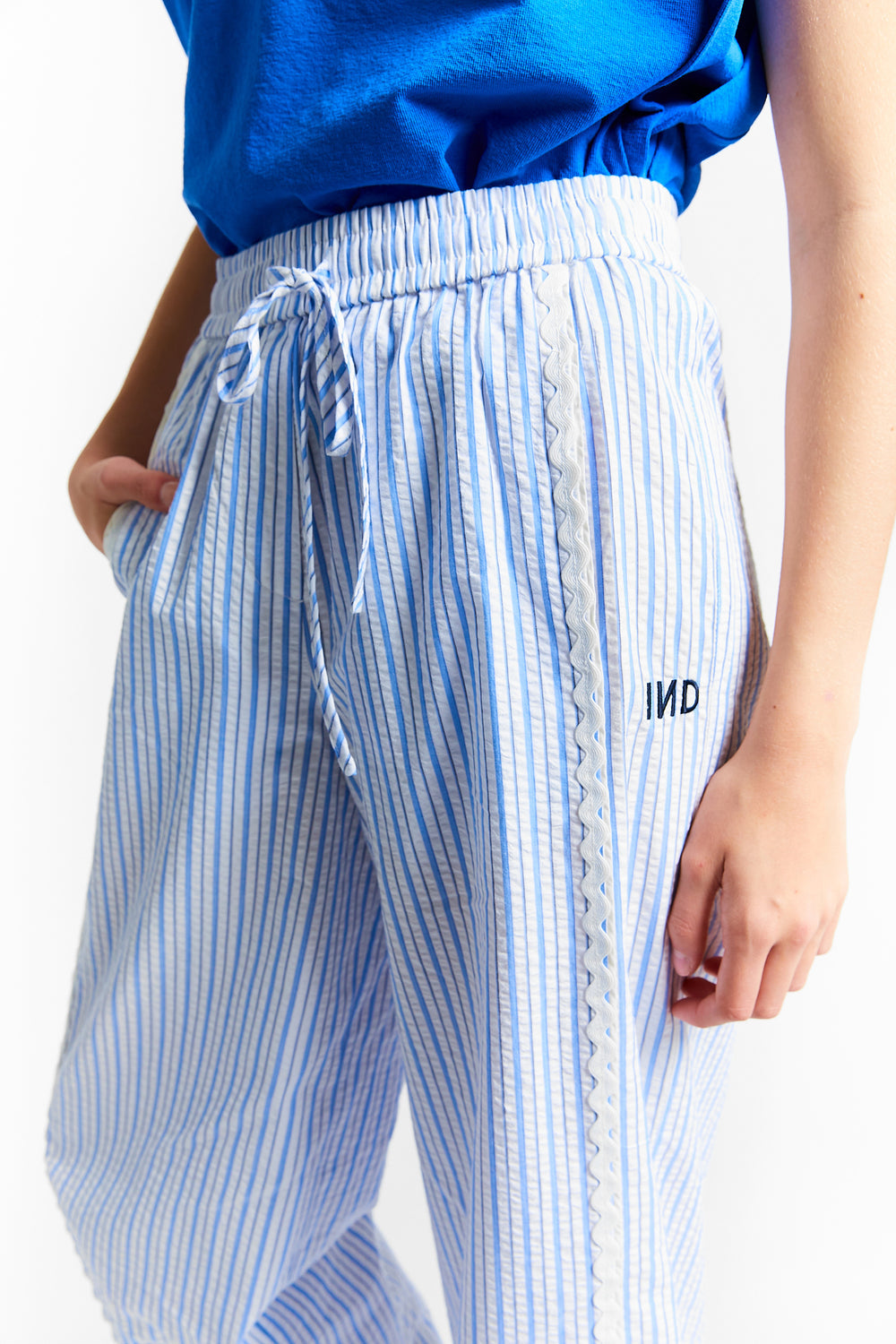 WIDE LEG COTTON TROUSERS