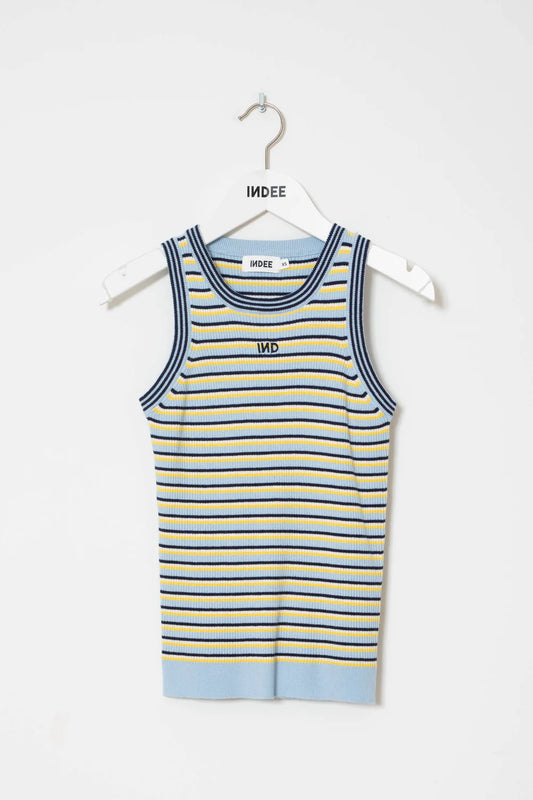 KNITTED TANK TOP WITH STRIPES