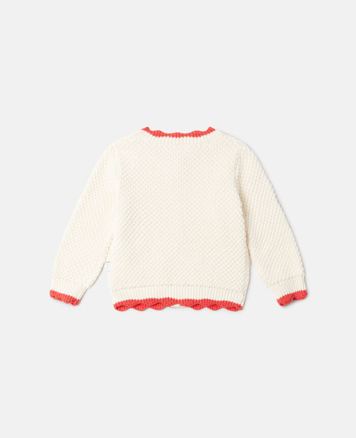 KNITTED CARDIGAN WITH HEART BUTTONS