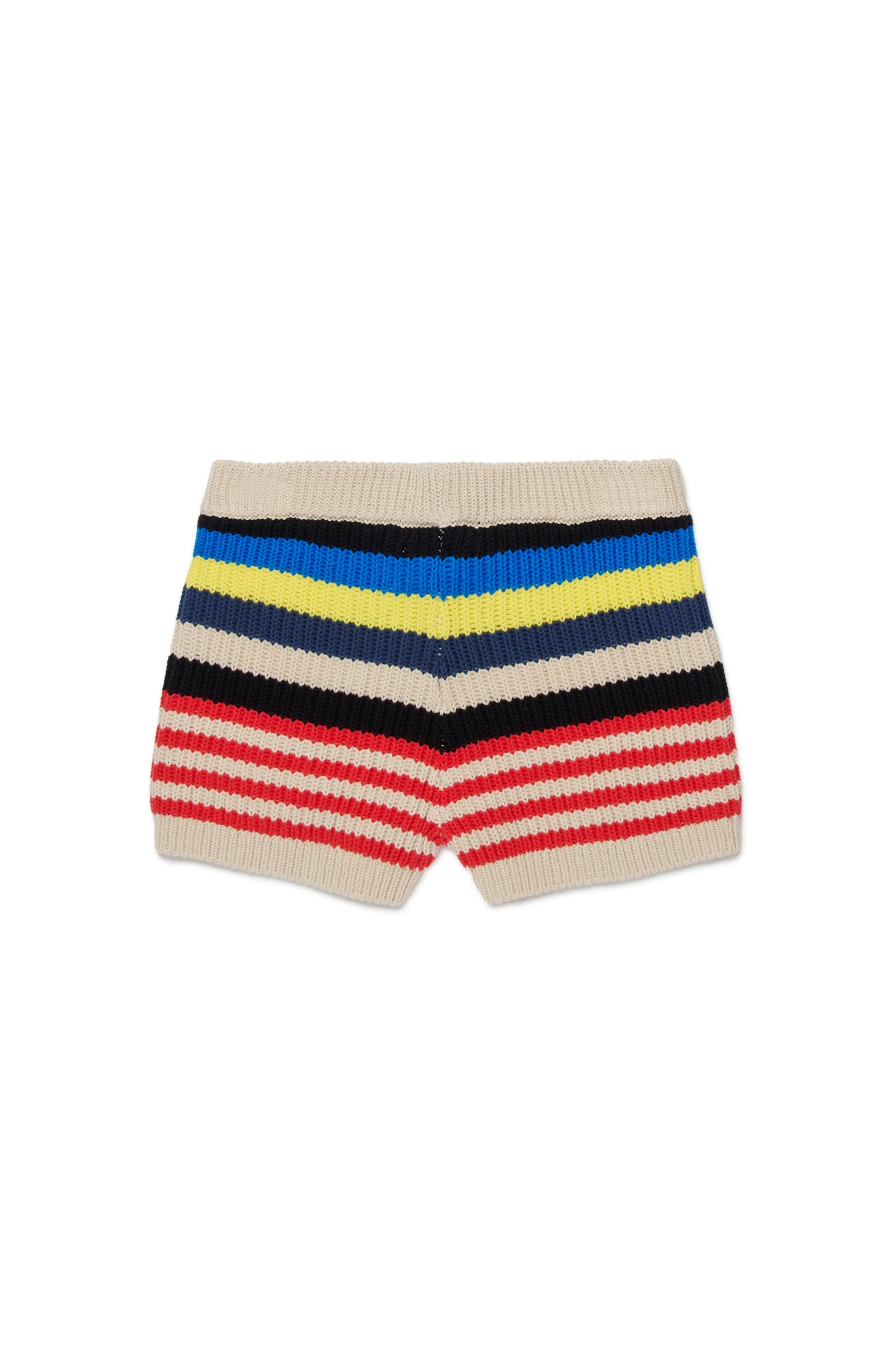 KNITTED STRIPED SHORTS