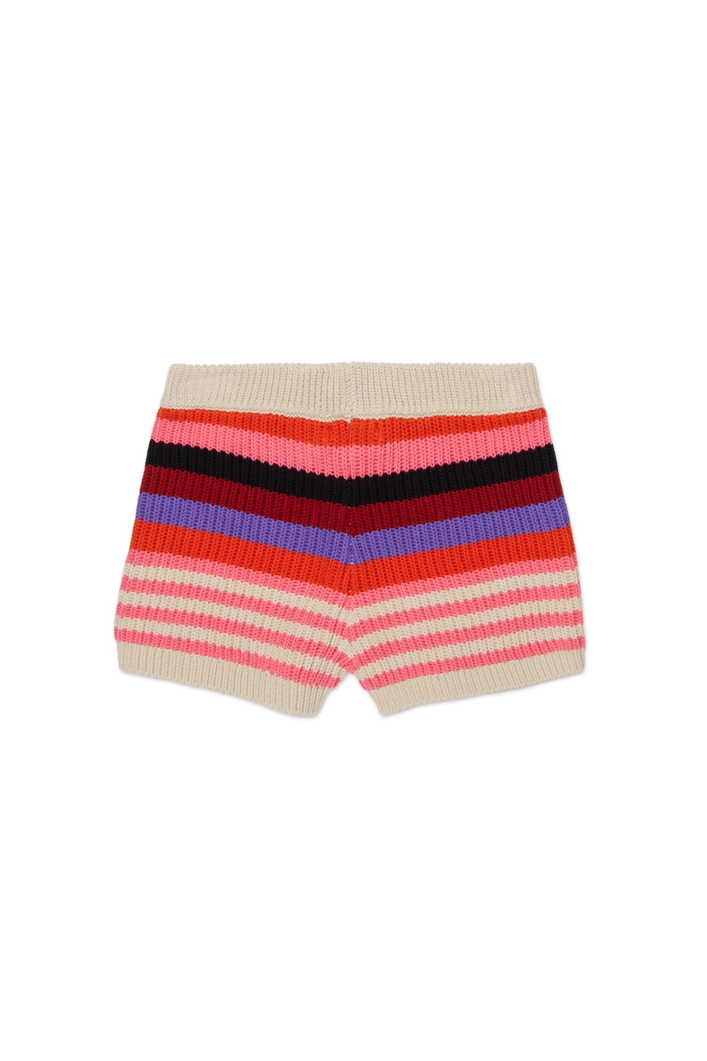 KNITTED STRIPED SHORTS