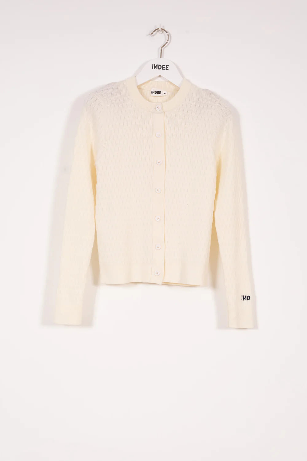 FITTED CARDIGAN WITH CONTRASTS