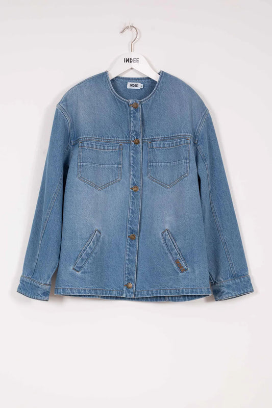 DENIM JACKET WITH POCKETS