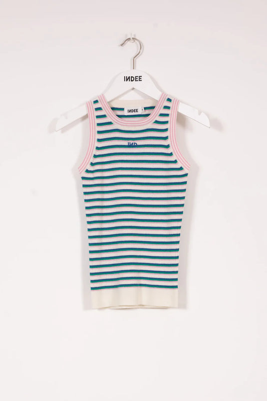 KNITTED TANK TOP WITH STRIPES