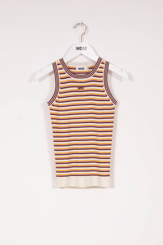 KNITTED TANK TOP WITH STRIPES