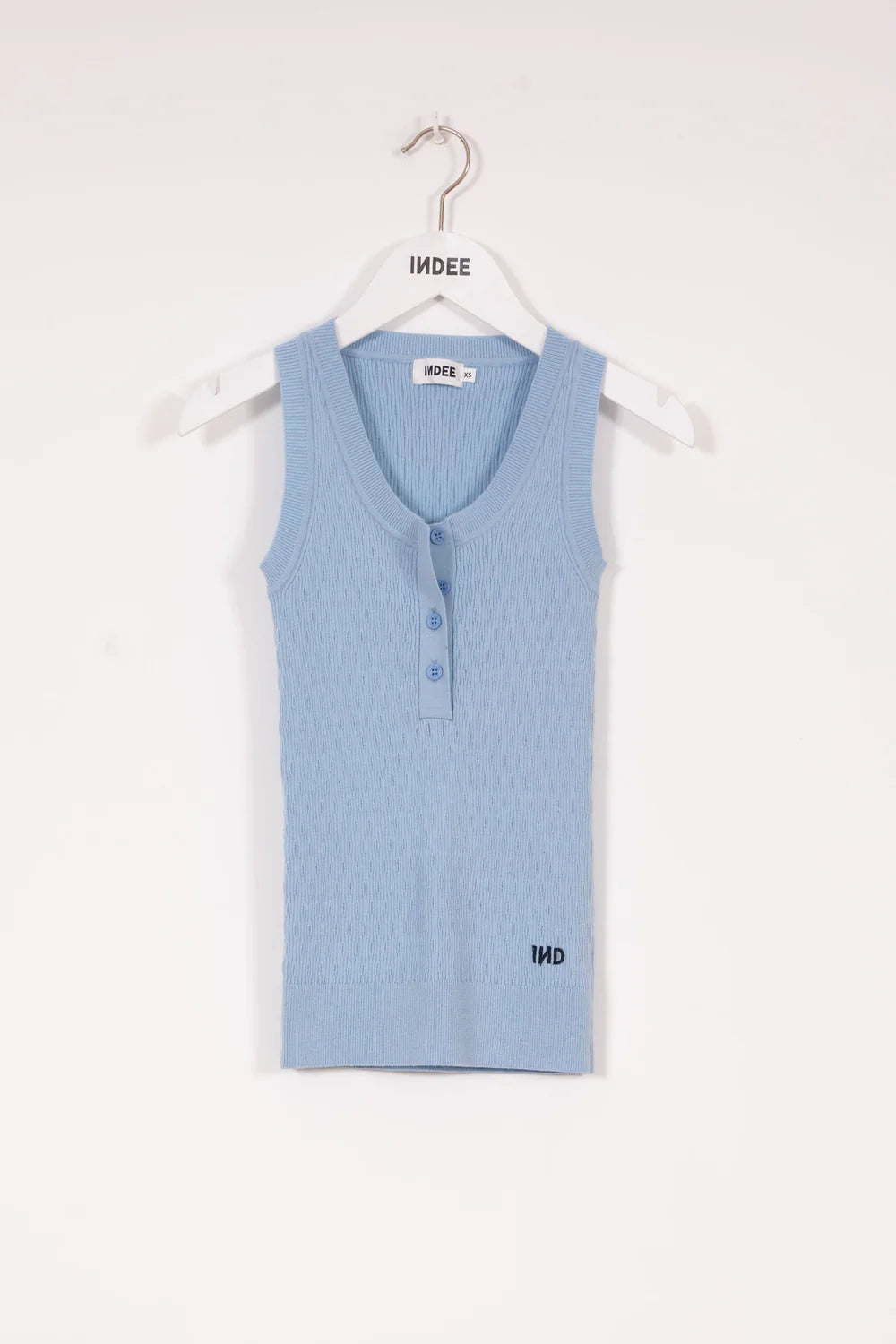 KNITTED TANK TOP ROUND NECK