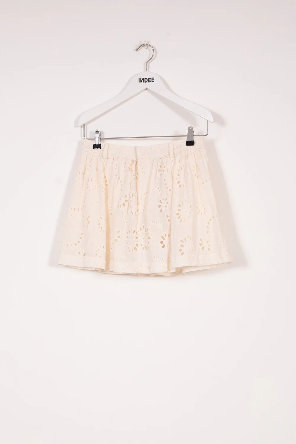 ENGLISH EMBROIDERY SKIRT SHORT