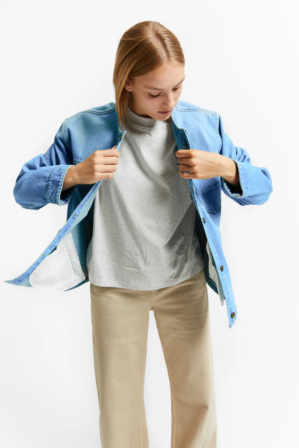 DENIM JACKET WITH POCKETS