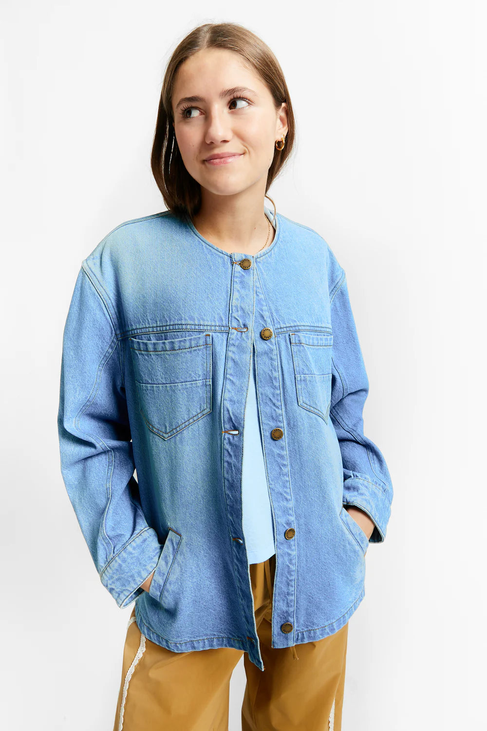 DENIM JACKET WITH POCKETS