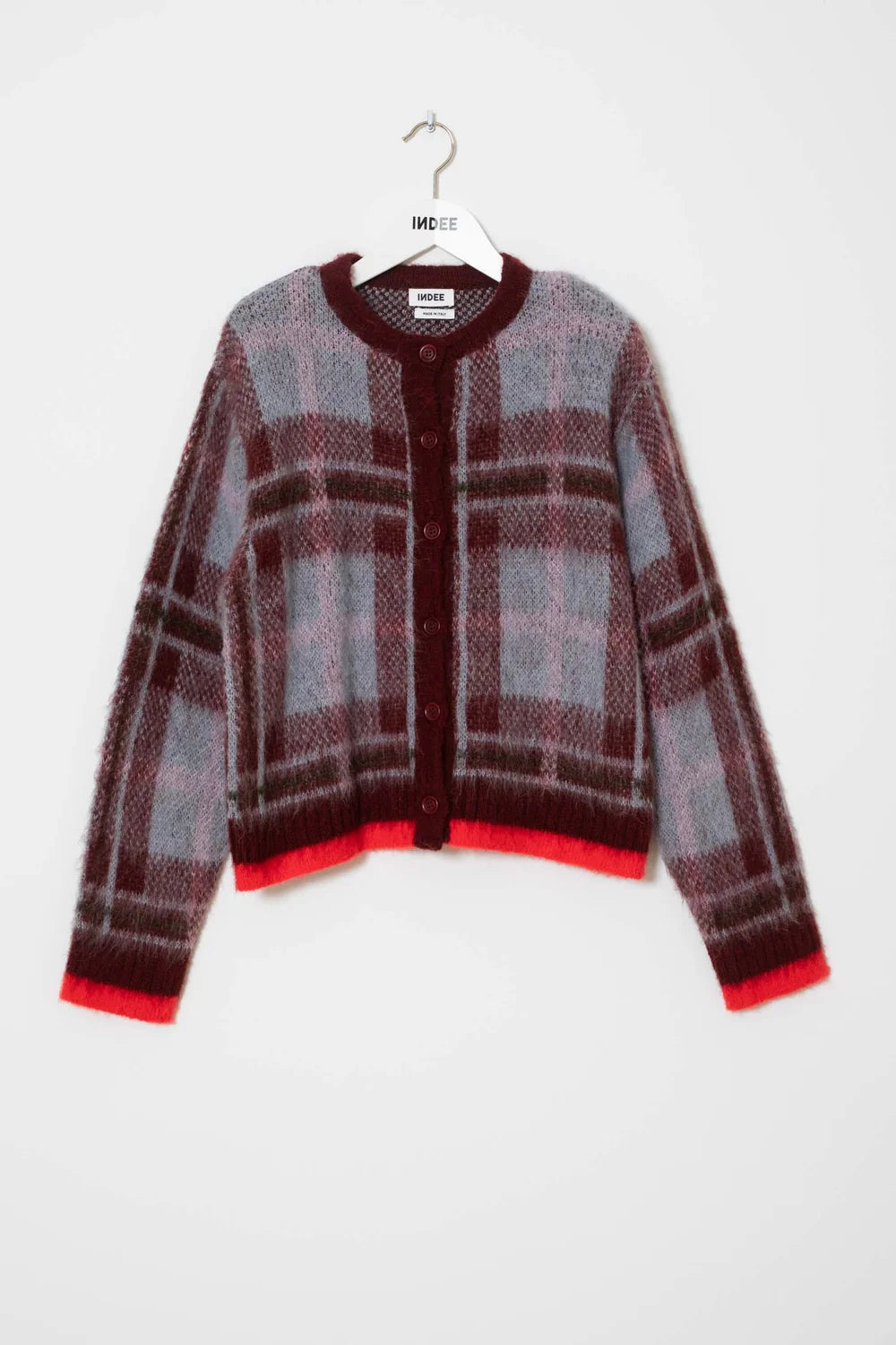 CHECKS PATTERN CARDIGAN