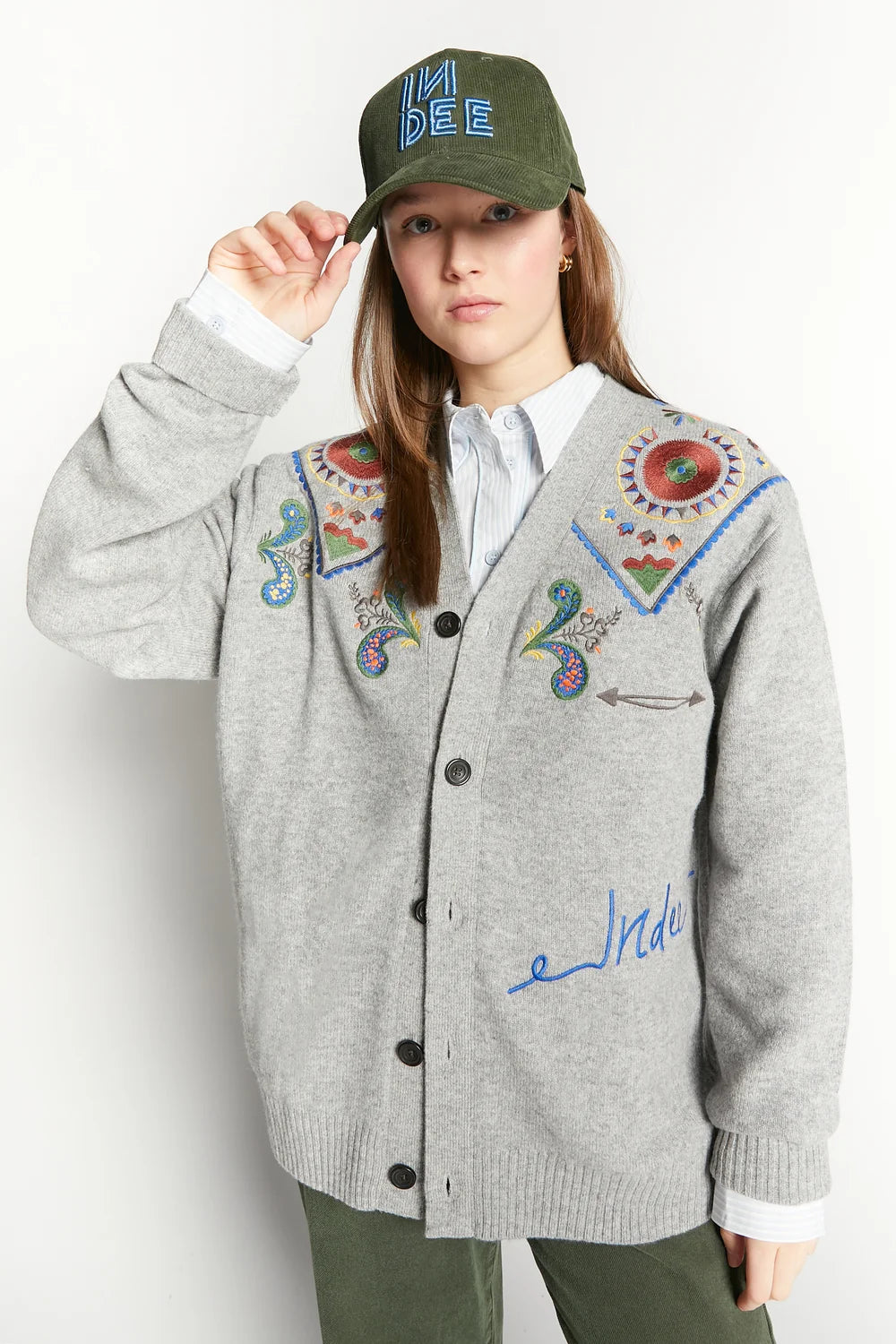 EMBROIDERED CARDIGAN
