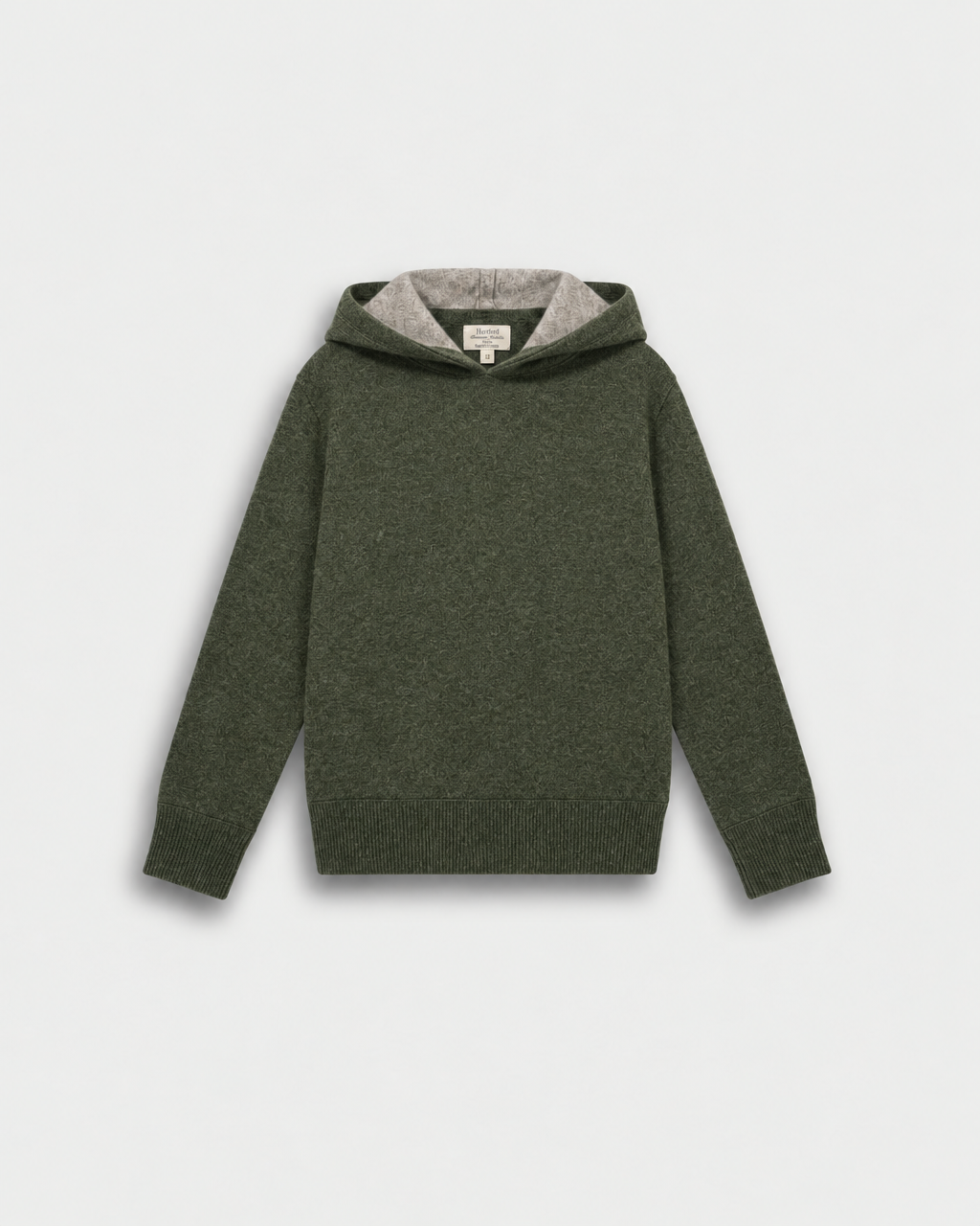 KNITTED CASHMERE BOY HOODIE