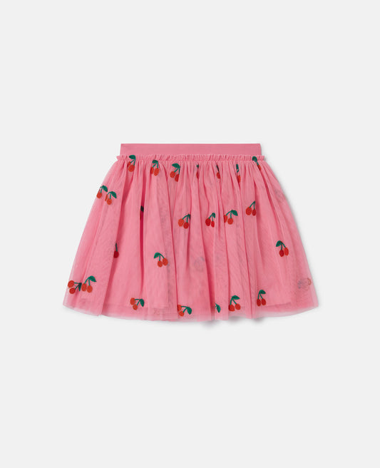 TULLE SKIRT WITH CHERRIES