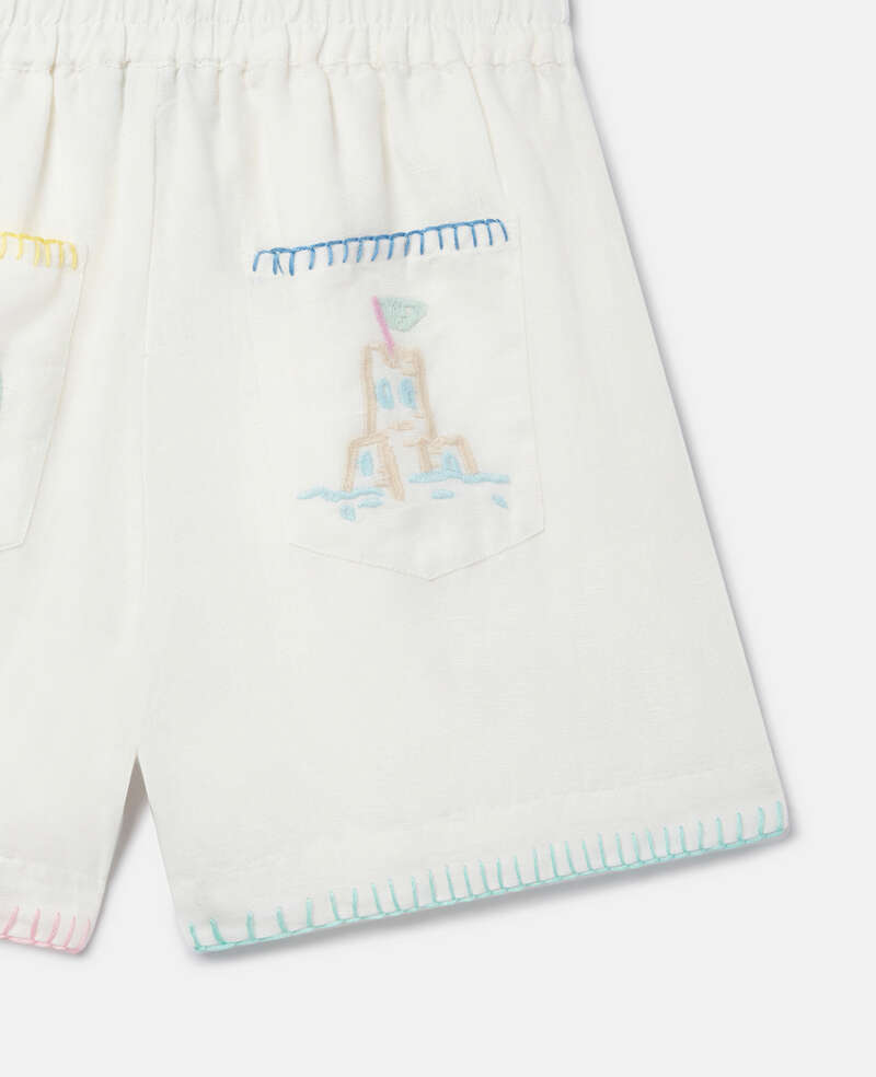 SHORTS WITH EMBROIDERY