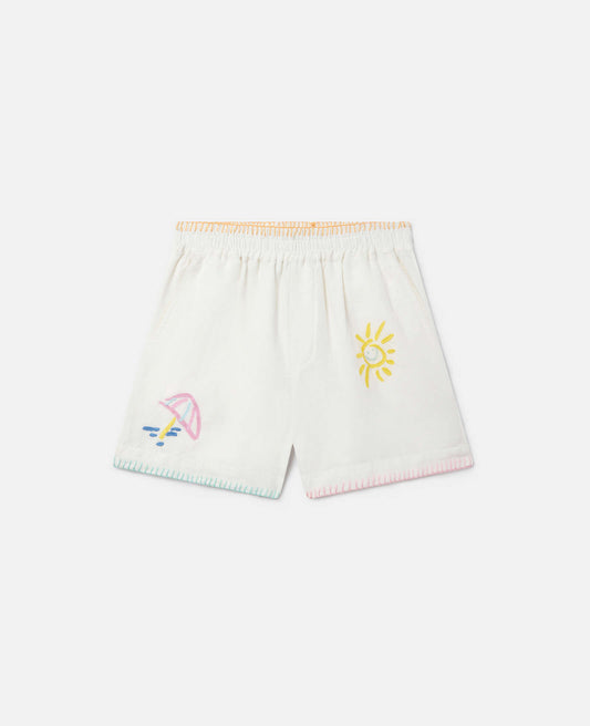 SHORTS WITH EMBROIDERY