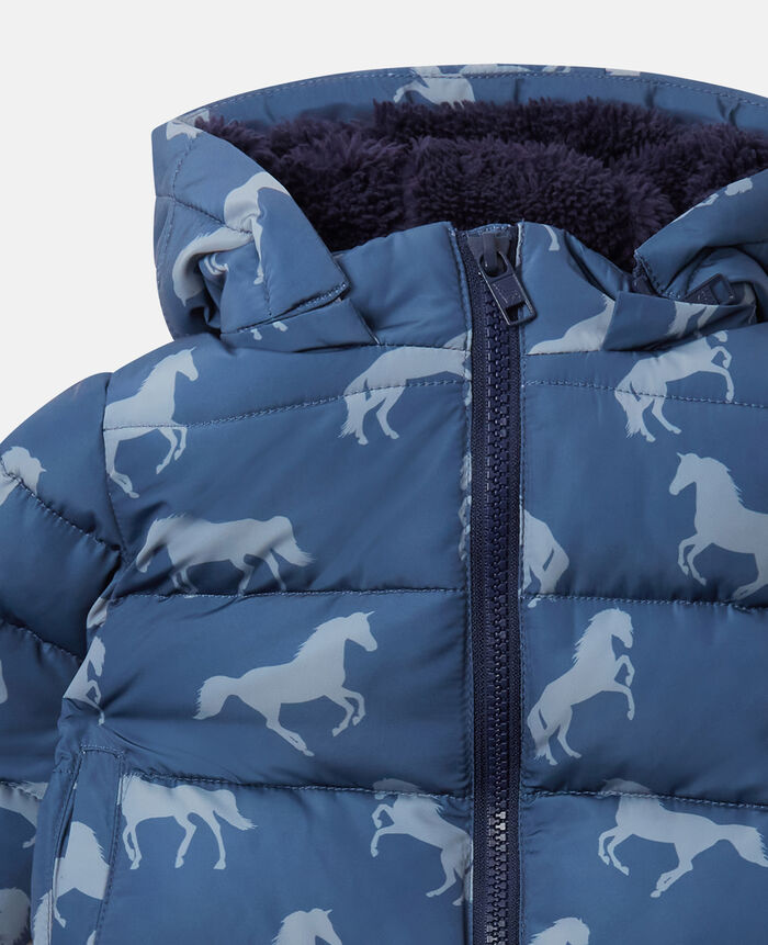 BABY DOWN JACKET WITH HORSES