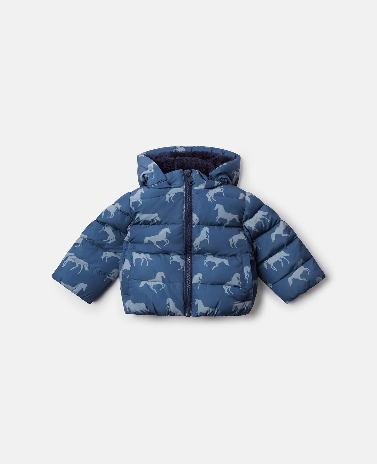 BABY DOWN JACKET WITH HORSES
