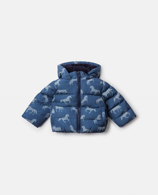 BABY DOWN JACKET WITH HORSES