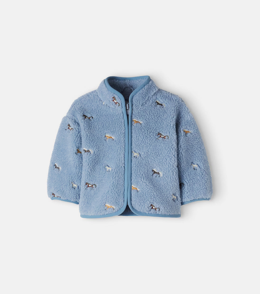 FLEECE JACKET WITH HORSES