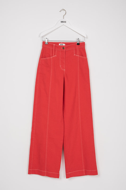 HIGH WAIST WIDE LEG TROUSERS